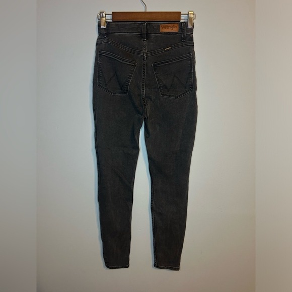 Wrangler Highest Women 2‎ High-Rise Western Skinny Jeans Light Black/Gray - Picture 4 of 11